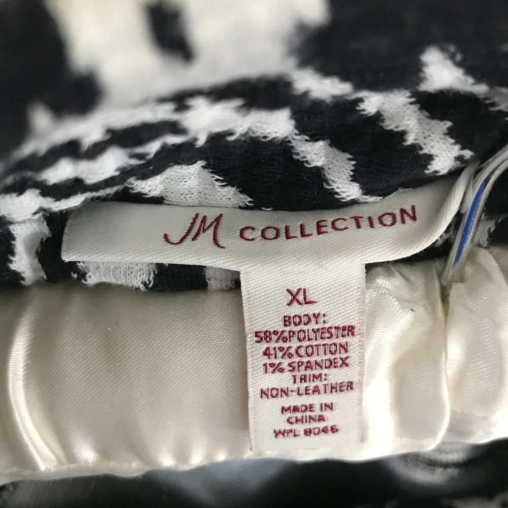 JM Collection Zebra Print Jacket Size XL - Picture 3 of 8